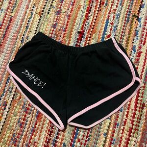 Classic Black and Pink Athletic Shorts